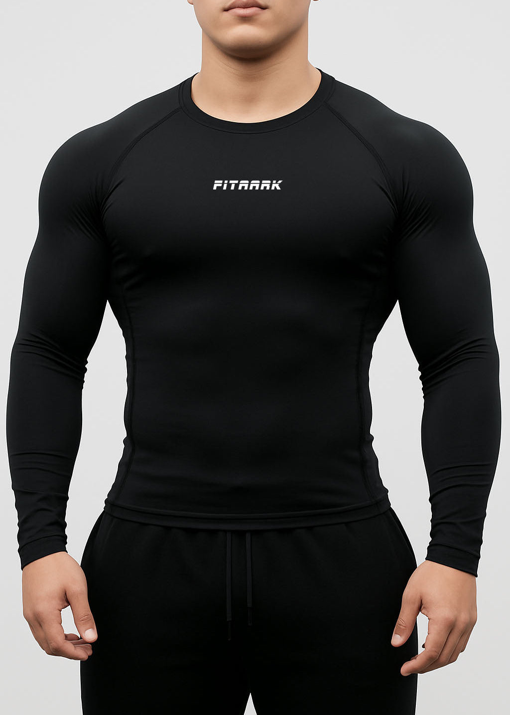 Fitaark SculptPro Navy Full Sleeve Compression T-Shirt